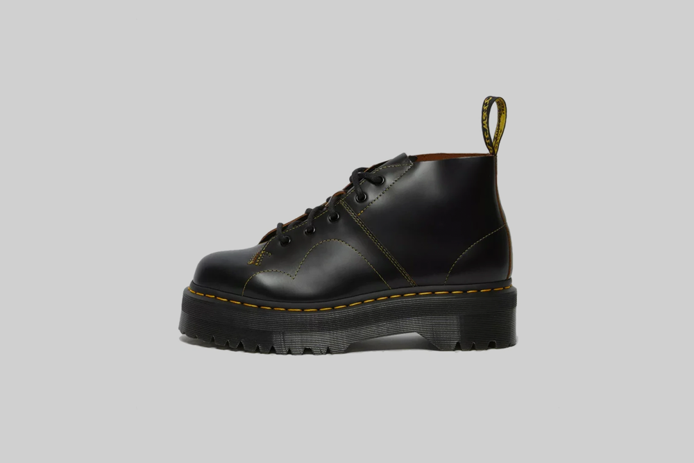Dr. Martens Church Quad Leather Platform Monkey Boots